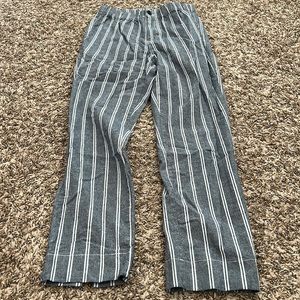 Brandy Melville | Gray Striped Cotton Pants | EUC | XS